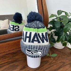 NFL Seahawks Knit Beanie with Pom